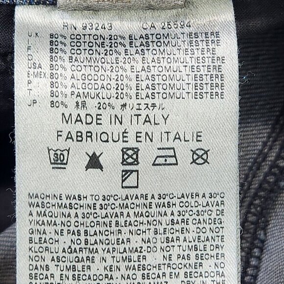 Diesel Tintsie Low Crotch Distressed‎ Baggy Jeans Womens 26 Blue Button Fly - Picture 13 of 16